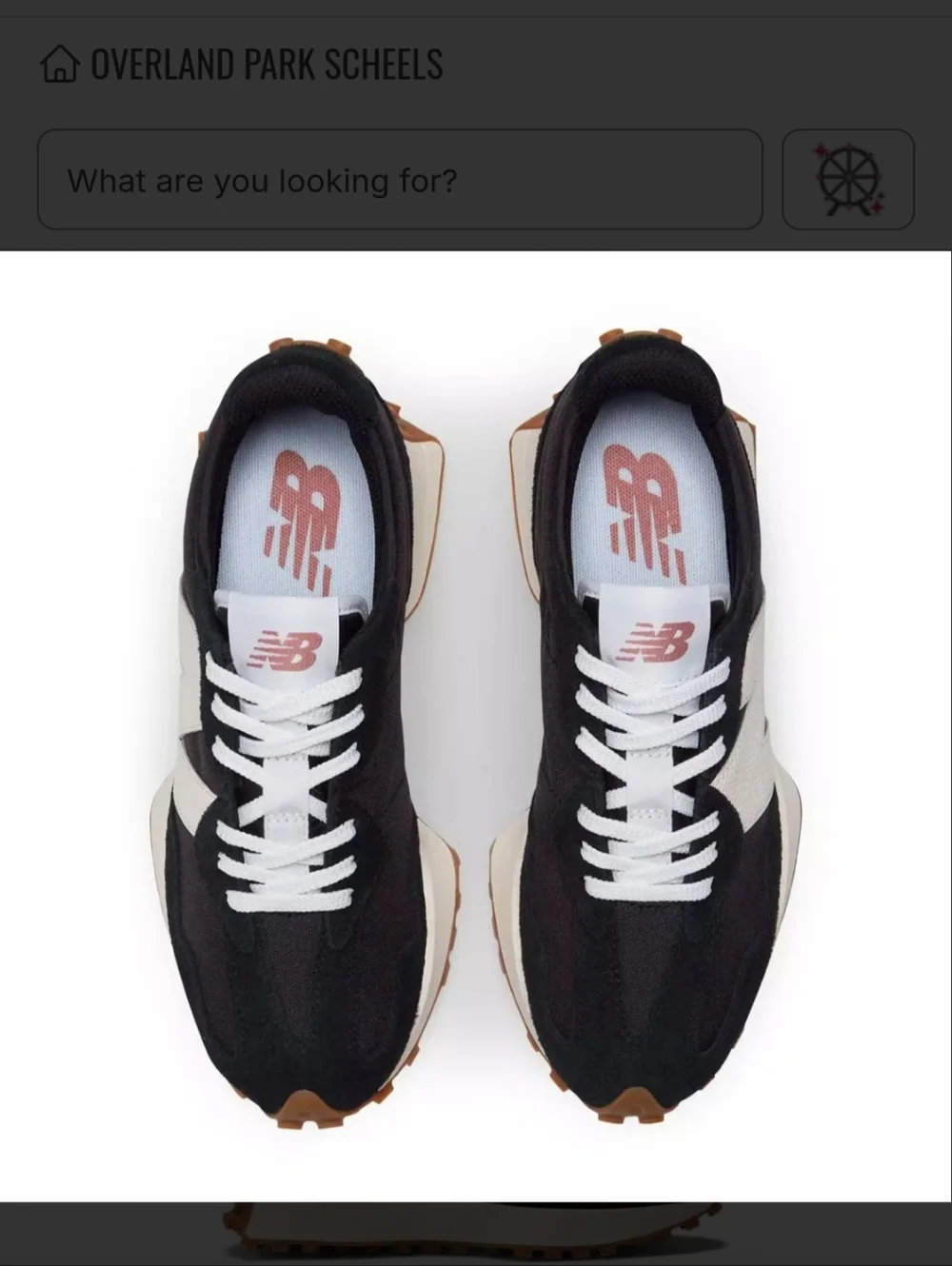 New Balance 327 Black And White Size 9 - Picture 4 of 9